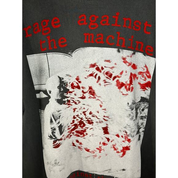 Rage Against the Machine "Live 1993" Vintage Reprint Single Stitch T-shirt - Picture 2 of 6